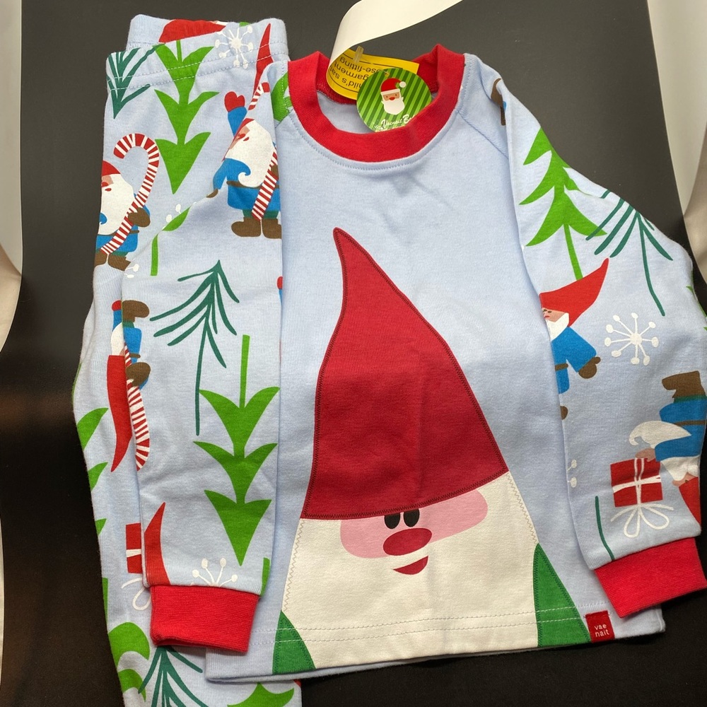 Christmas Pjs Toddler 2T Santa Elf Gnome Gender neutral
